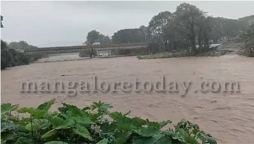 Main news Heavy Rain Batters Dakshina Kannada; Nethravathi River Water Level Rises